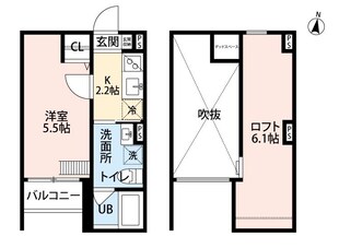 ビソラ西立花の物件間取画像